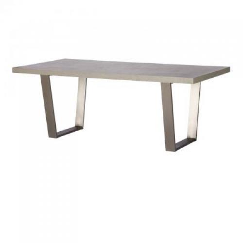 Paris Steel / Wooden 200cm Dining Table