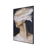 Veiled Expression Hand Embellished Framed Canvas Wall Art 100x140cm