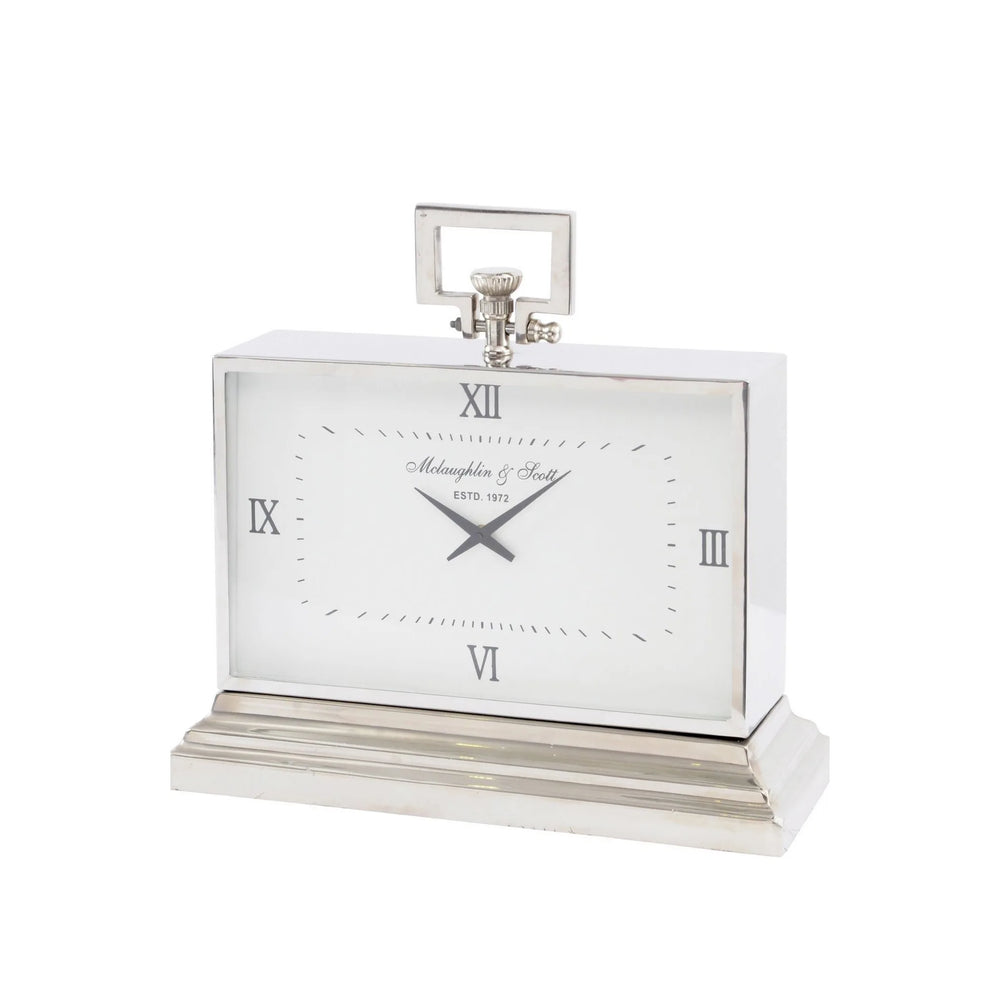 Latham Aluminium Rectangular Clock Medium