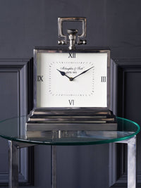 Latham Aluminium Rectangular Clock Small