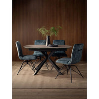 Luna Swivel Dining Chair Grey