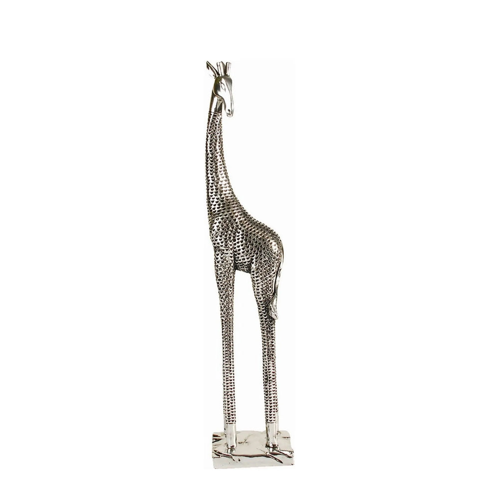 Silver Giraffe Sculpture Small