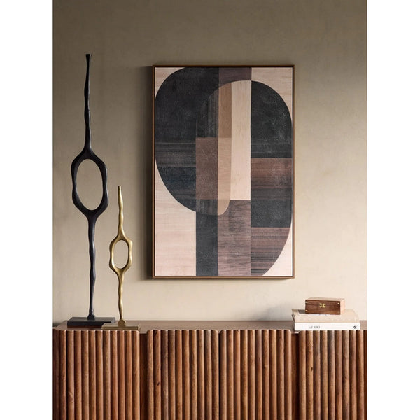 Forma Textured Framed Canvas Wall Art 80x120cm