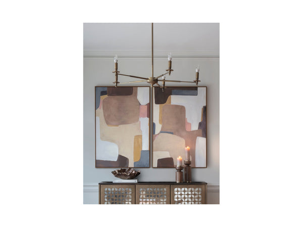 Modern Abstract Set of 2 Framed Canvas Wall Art 160x120cm