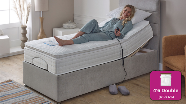 Adjust-a-bed 4ft6 Double Gel-Flex Pillow Top Adjustable Bed
