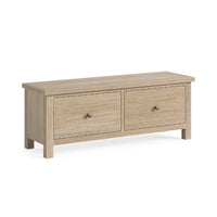 Meadow Brook Oak Large 2 Drawer Bench