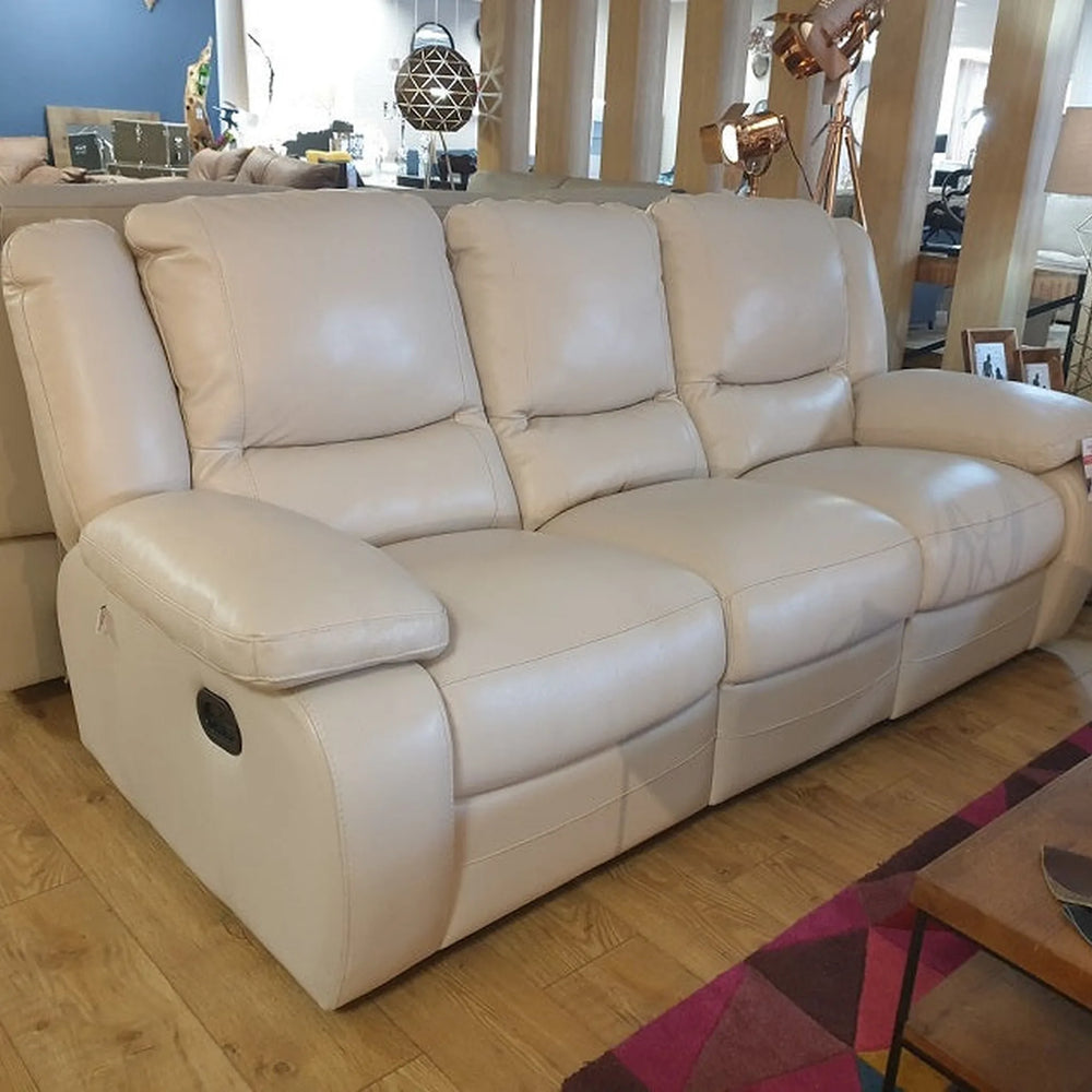 Virginia Italian Leather 3 Seater Sofa