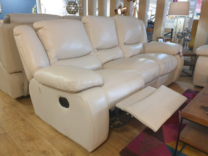 Virginia Italian Leather 3 Seater Sofa