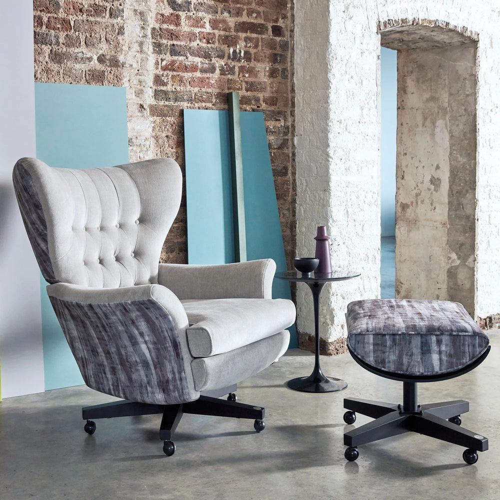 G Plan Vintage Broadway Leather Swivel Chair