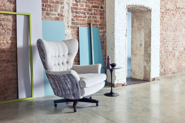 G Plan Vintage Broadway Fabric Swivel Chair