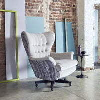 G Plan Vintage Broadway Fabric Swivel Chair