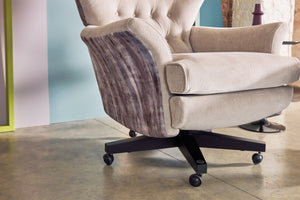 G Plan Vintage Broadway Fabric Swivel Chair
