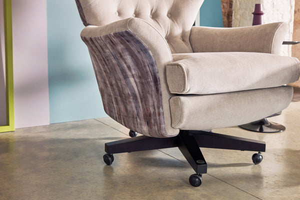 G Plan Vintage Broadway Fabric Swivel Chair