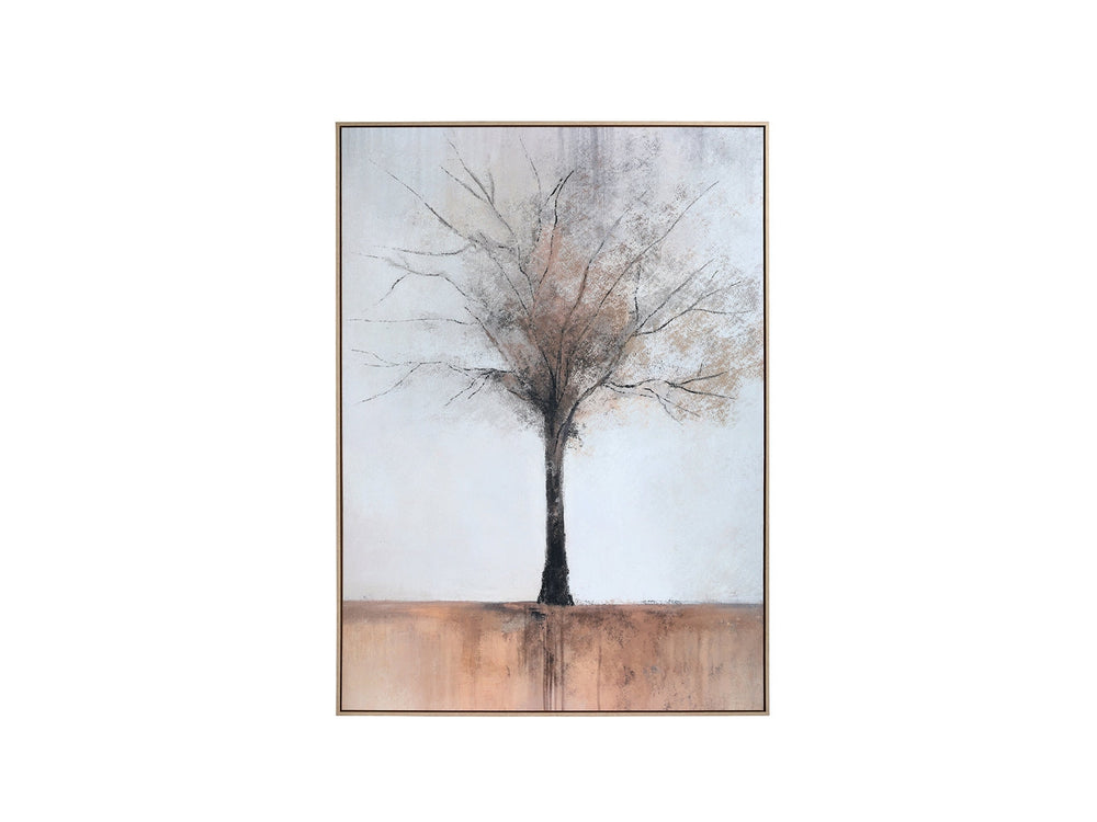 Still Root Textured Framed Canvas Wall Art 100x140cm