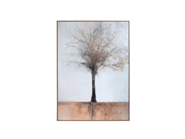 Still Root Textured Framed Canvas Wall Art 100x140cm