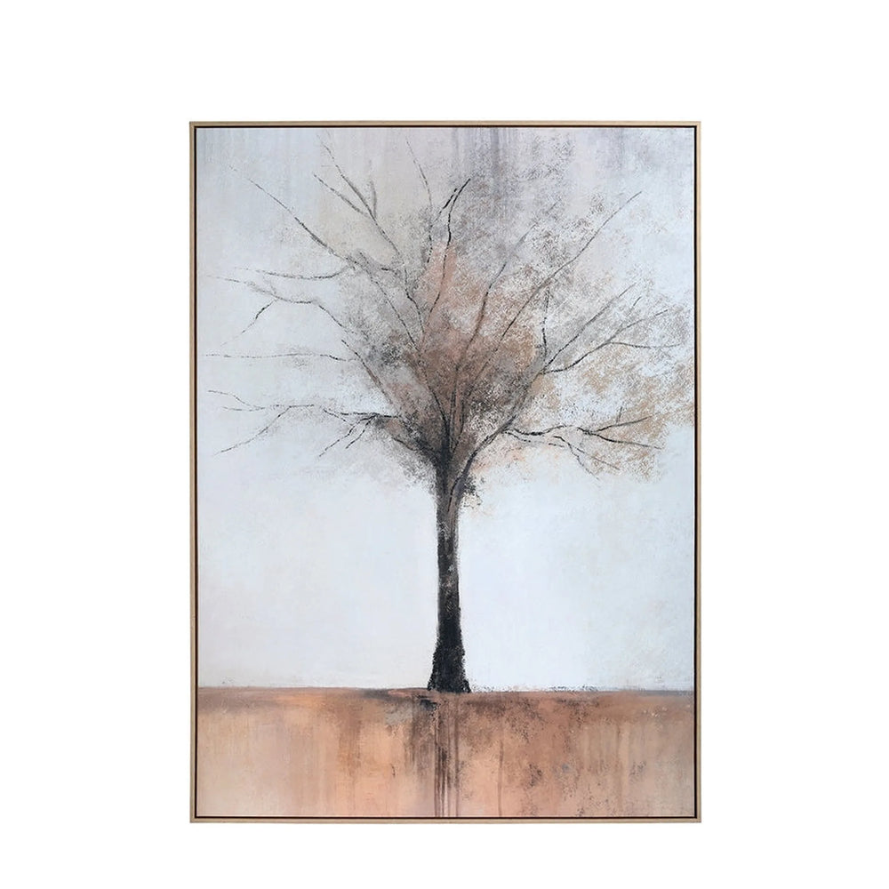 Still Root Textured Framed Canvas Wall Art 100x140cm