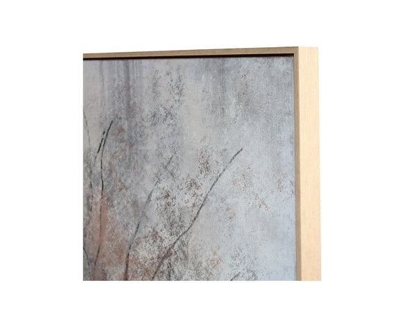 Still Root Textured Framed Canvas Wall Art 100x140cm