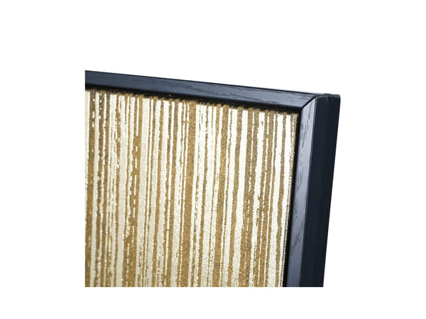 Golden Rain Foiled Framed Canvas Wall Art 140x100cm