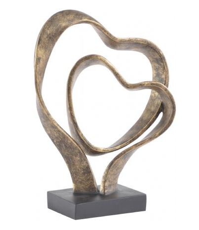 Double Heart Sculpture