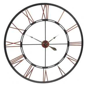 Oversized Metal Skeletal Wall Clock