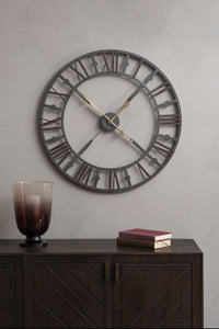Monthly Promo Antique Grey Skeleton Wall Clock