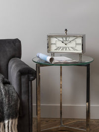 Nebolo Nickel Rectangular Table Clock