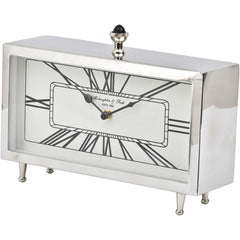 Nebolo Nickel Rectangular Table Clock