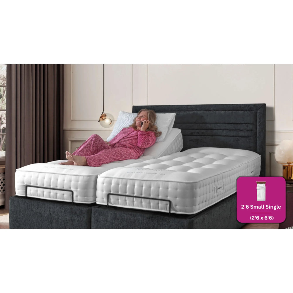 Adjust-a-bed 2ft6 Small Single Grandeur Natural 5000 Adjustable Bed