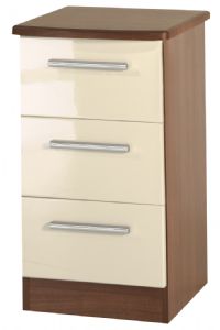 Kingston 3 Drawer Bedside Cabinet