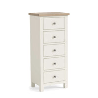 Meadow Brook Oak 5 Drawer Tall Chest