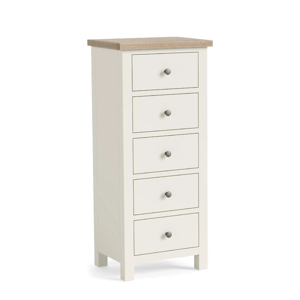 Meadow Brook Oak 5 Drawer Tall Chest
