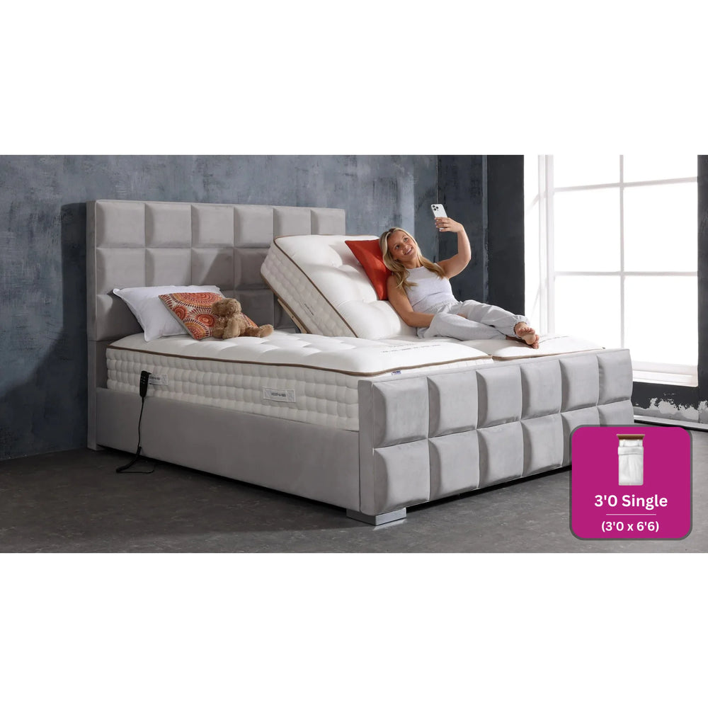 Adjust-a-bed 3ft Single Grandeur Natural 9000 Adjustable Bed
