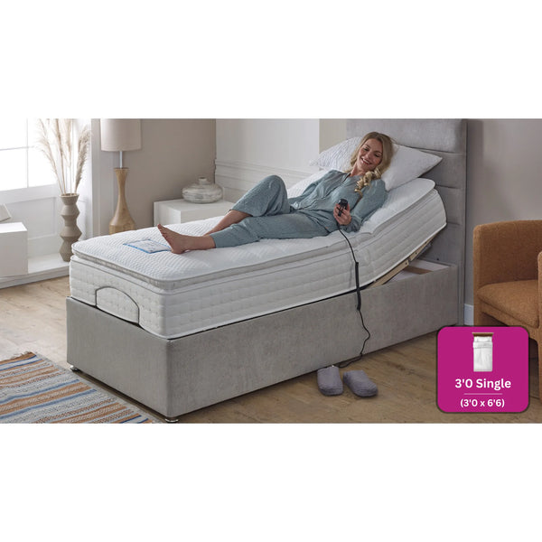 Adjust-a-bed 3ft Single Gel-Flex Pillow Top Adjustable Bed
