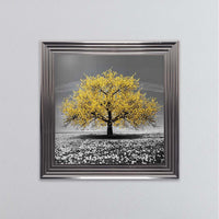 Yellow Cherry Tree Framed Wall Art 75x75cm