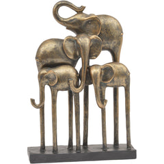 Bronze Group Of Elephants