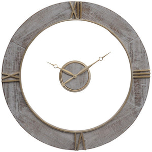 Floating Grey Wall Clock