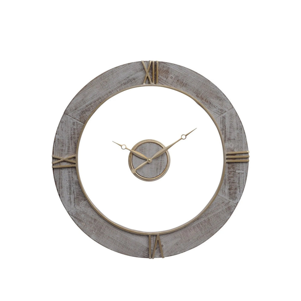 Floating Grey Wall Clock
