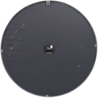 Grey Framed Beaded Mirrored Round Clock