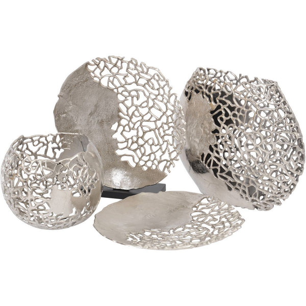 Coral Ellipse Aluminium Vase