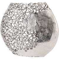 Coral Ellipse Aluminium Vase