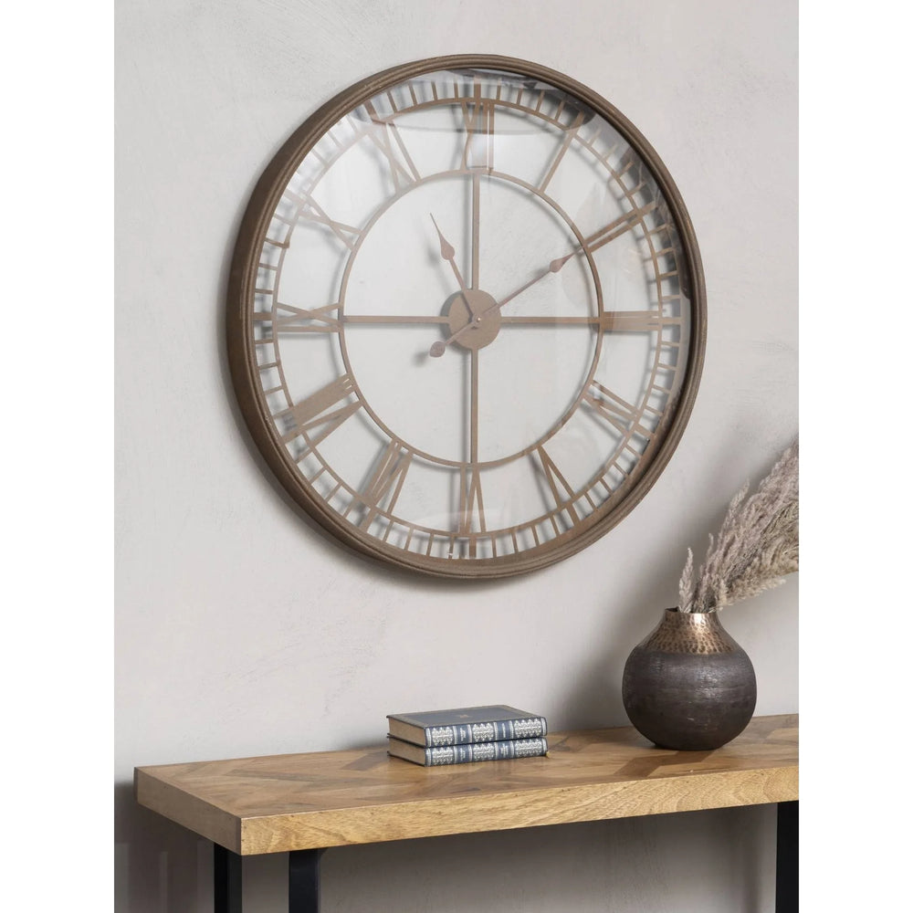 Antique Rust Skeleton Wall Clock