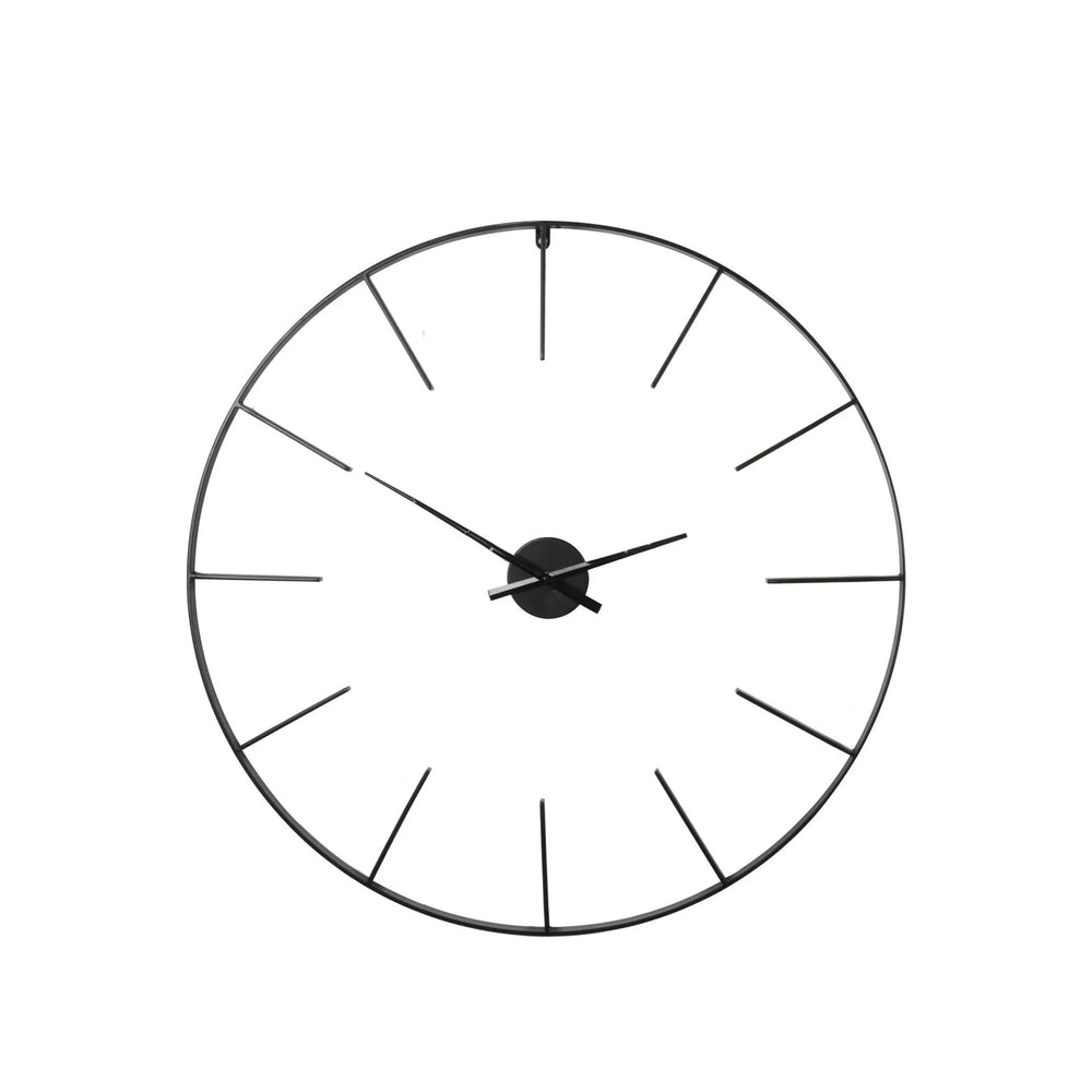 Tiverton Black Skeleton Wall Clock 80cm diameter
