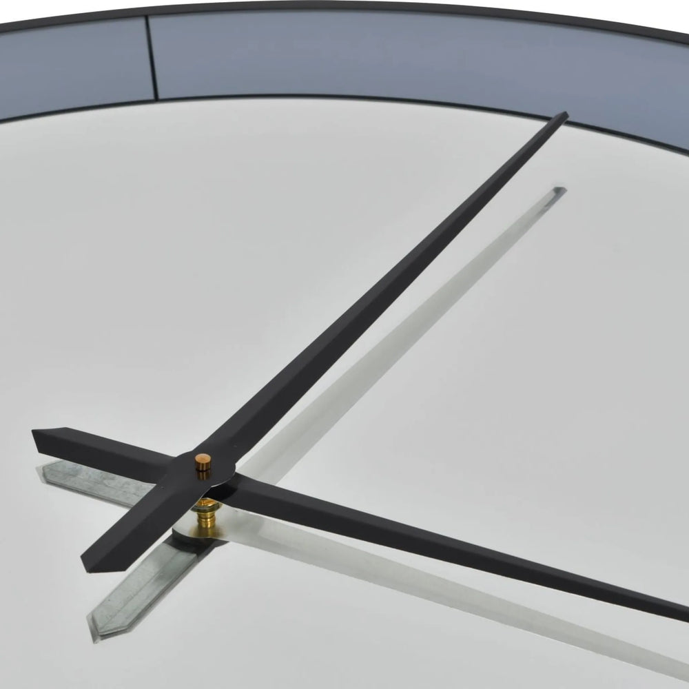Two Tone Mirrored Round Clock