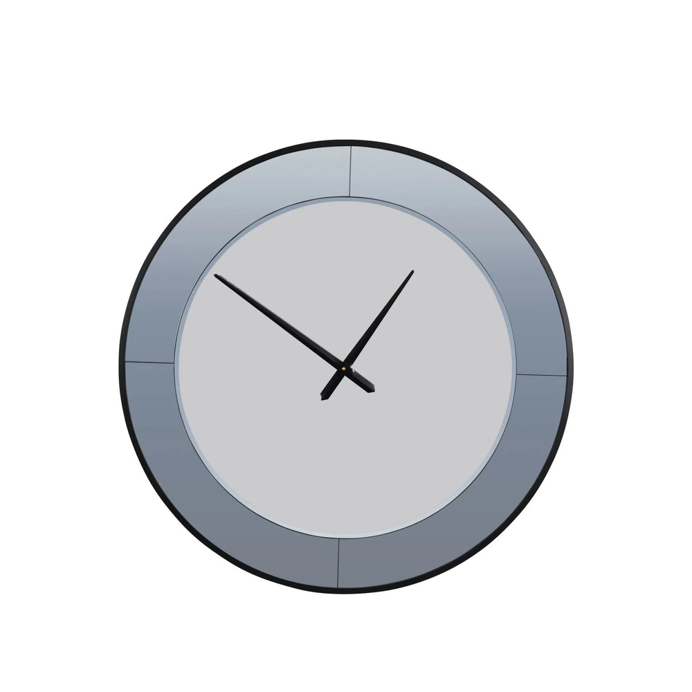 Two Tone Mirrored Round Clock