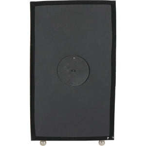 Johnson Large Mantel Clock Nickel Finish 54cm