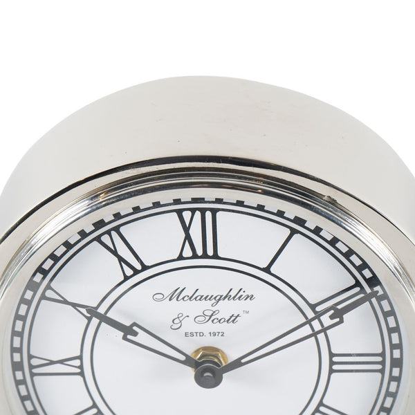 Retro Nickel Carriage Clock