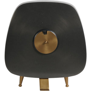 Mid Century Style Aluminium Table Clock Small 28cm