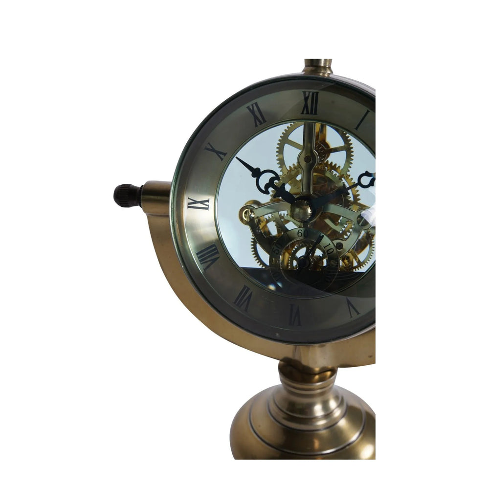 Columbia Antique Brass Finish Mantle Clock