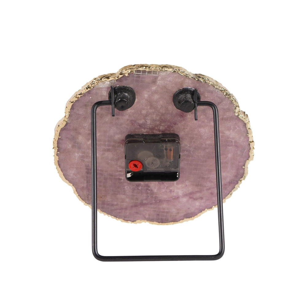 Dusky Agate Mantel Clock 20cm
