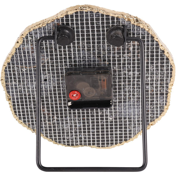Smokey Agate Mantel Clock 20cm